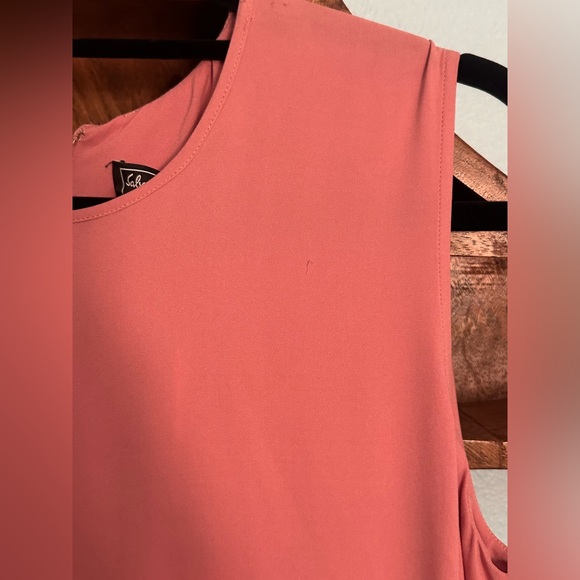 FERRAGAMO Mauve Drop Hem Midi Dress Size 42/ U.S. size 10 - Picture 6 of 7